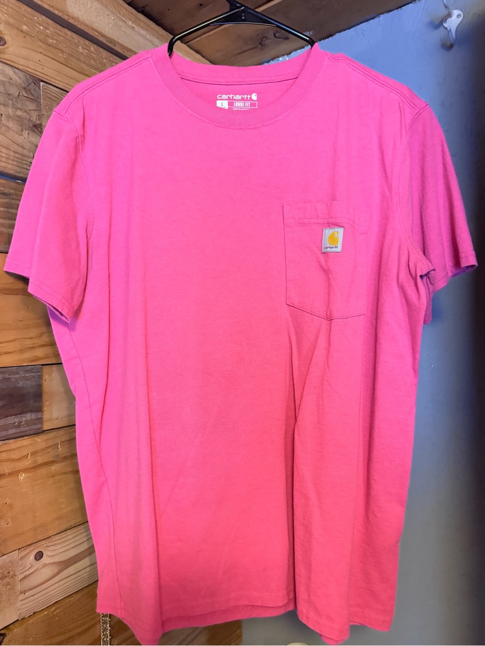 Carhartt Hot Pink Short-Sleeve Pocket Tee